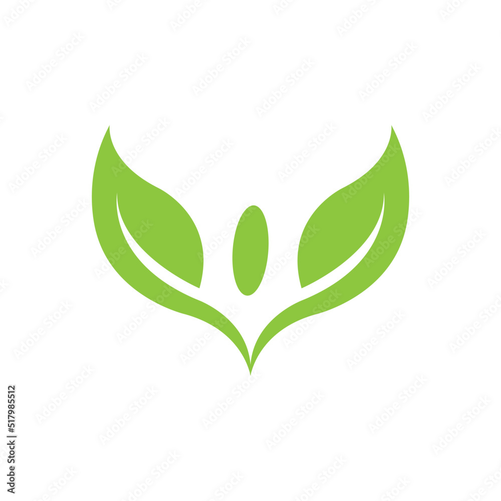 leaf icon logo vector design template leaf icon logo vector design template