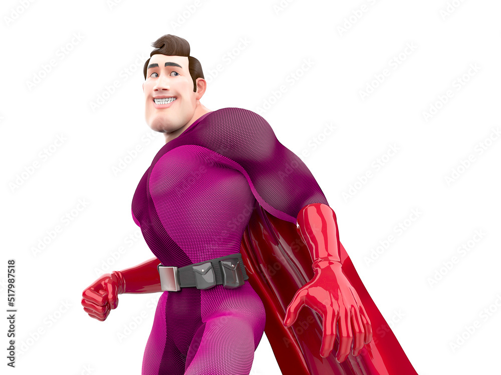 super cartoon is ready for action with copy space super cartoon is ready for action with copy space
