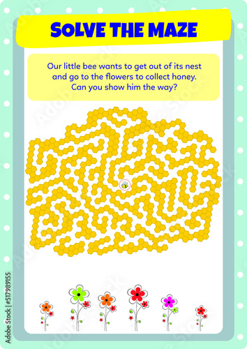 This worksheet has been prepared to develop maze solving skills.
