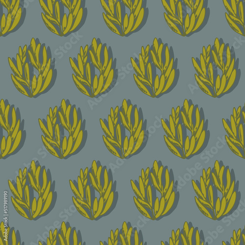 autumn branches with leaves seasonal vector seamless pattern