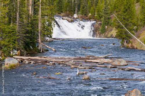 Lewis Falls on the Snake River in Yellowstone National Park, Wyoming
