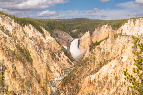 Lower Falls of the Yellowstone River in Yellowstone National Park, Wyoming