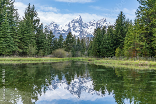 Grand Tetons from Schhwabacher Landing