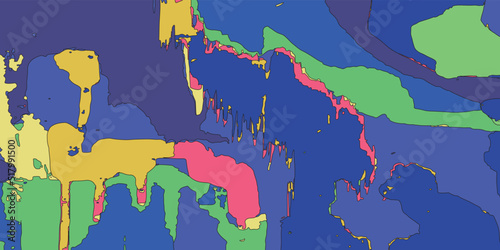 Vector unique abstract art with details and texture.