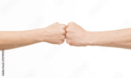 human hands on a white background isolated. hands indicate support hold care resist compete. © serhii