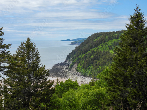 Coastline in Fundy National Park of Canada