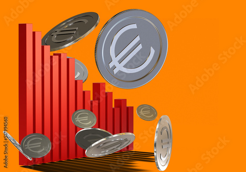 European money fall. Econom...