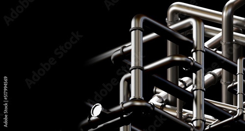 Steel pipes symbolize boile...