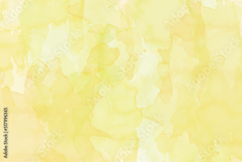 Abstract light yellow wet wash splash for your design Hand painted watercolor background