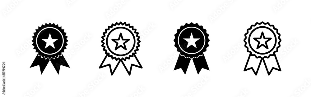 Fototapeta premium Badge icon vector. Awards icon vector. Achieve sign and symbols