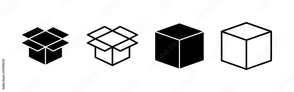 Box icon vector. box sign and symbol, parcel, package Box icon vector. box sign and symbol, parcel, package