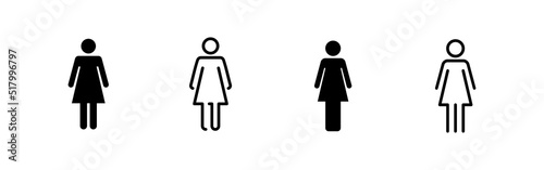 Female icon vector. woman sign and symbol