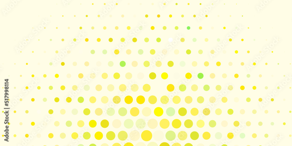Light Green, Yellow vector layout with circles.