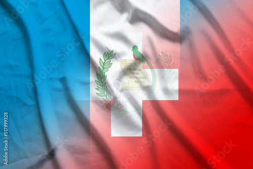 Guatemala and Switzerland national flag international contract CHE GTM