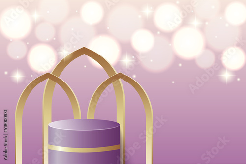 Islamic podium stage for product display