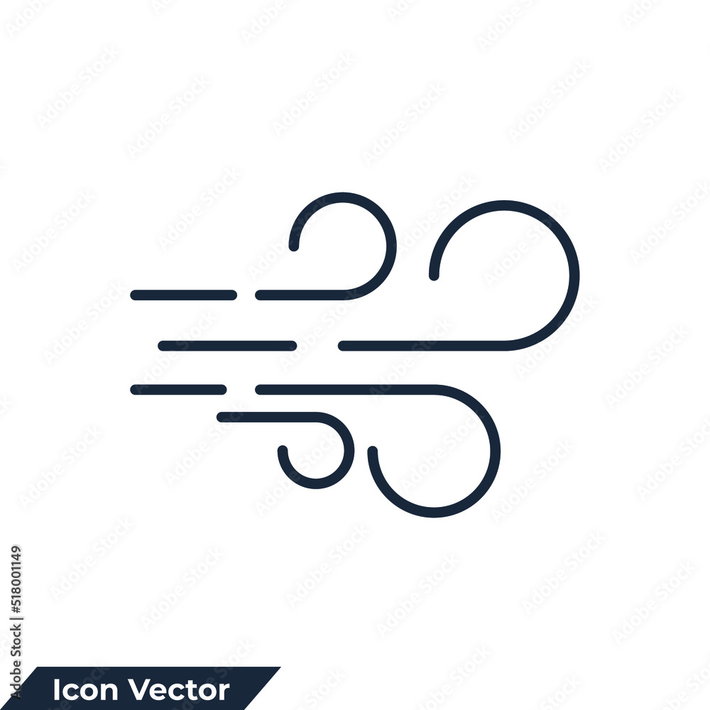 wind icon logo vector illustration. wind nature symbol template for graphic and web design collection wind icon logo vector illustration. wind nature symbol template for graphic and web design collection
