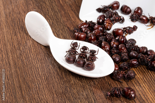 The tradition of the Santander culonas ants - Colombian gastronomy photo