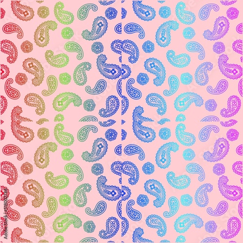 Paisley pattern background picture template gardien