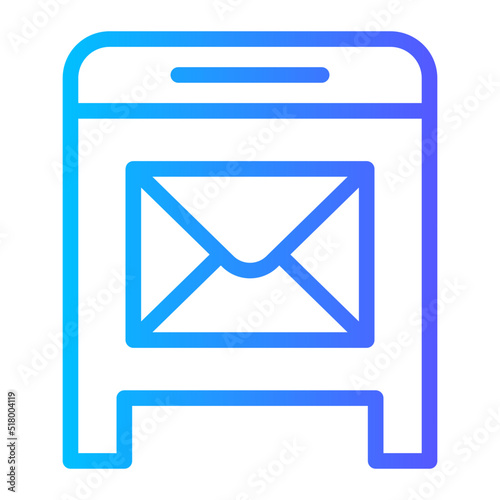 mailbox gradient icon