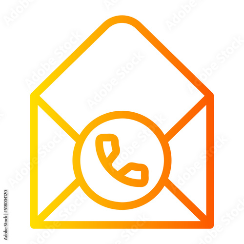 message gradient icon