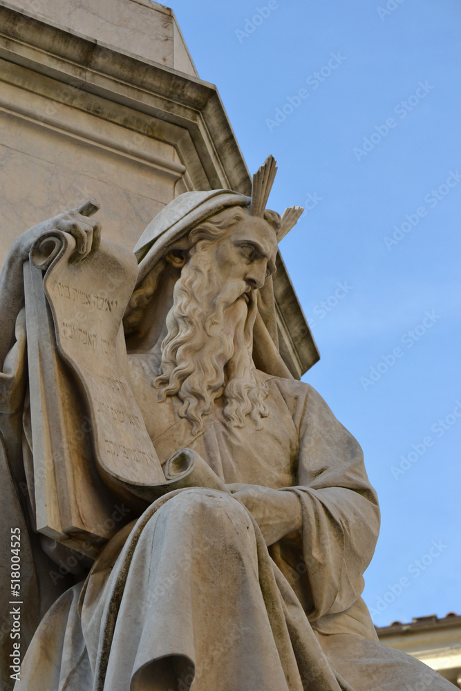 Obraz premium Detail from Piazza Di Spagna statue, Spanish Steps, Rome, Italy