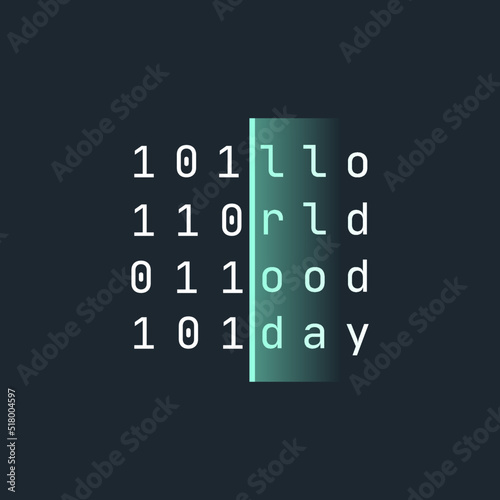 Decryption Process from Encrypted Data in Computer Cryptography Concept Vector Flat Illustration