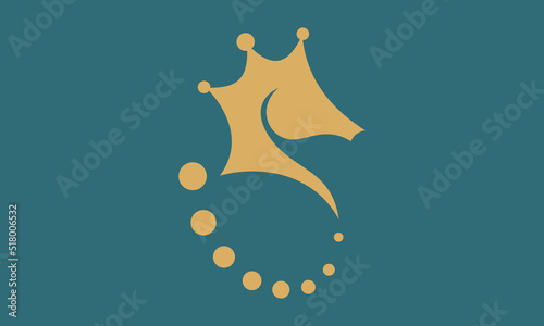 Sea Horse Luxury Logo Design
