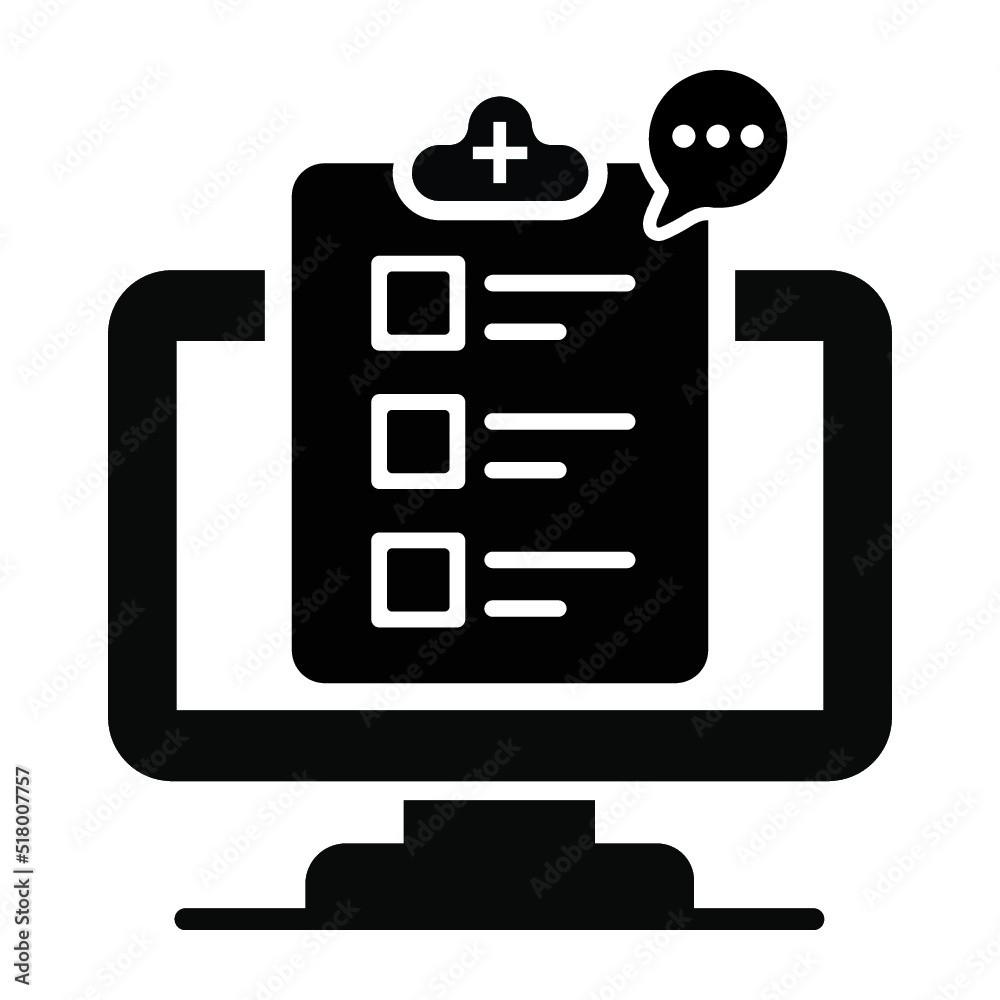 Online Doctor Consultation, medicine, digital, healthcare, internet, laptop, online icon