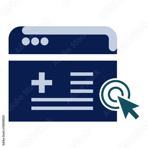 online medical, care, computer, dental icon