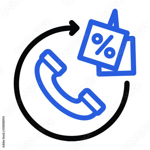 Call, offer, discount icon