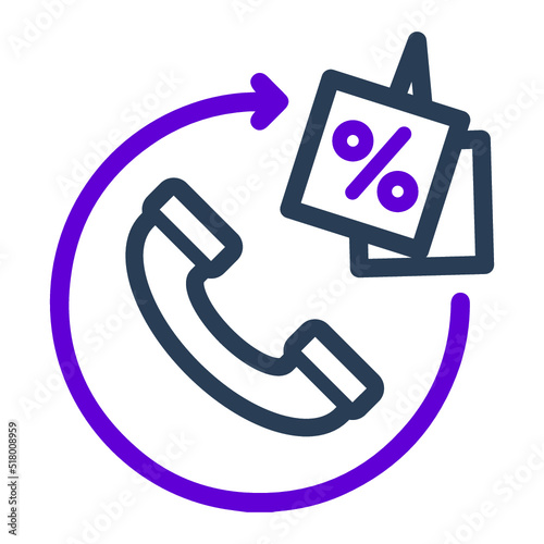 Call, offer, discount icon