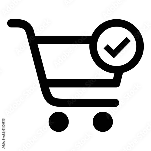 Cart, approved, shop icon