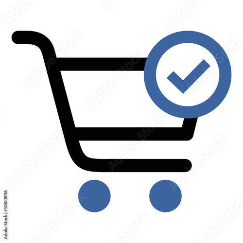 Cart, approved, shop icon