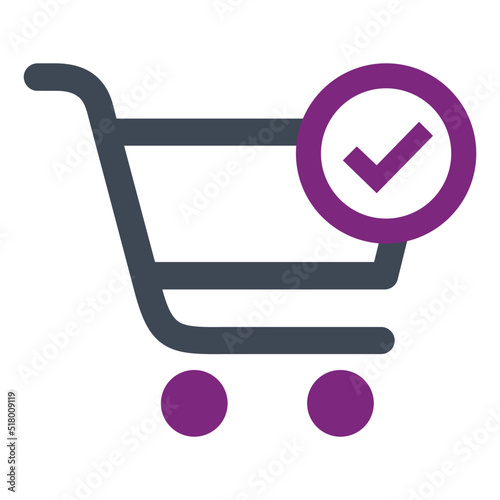 Cart, approved, shop icon
