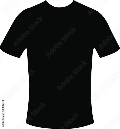 T-shirt symbol simple silhouette icon on background.eps