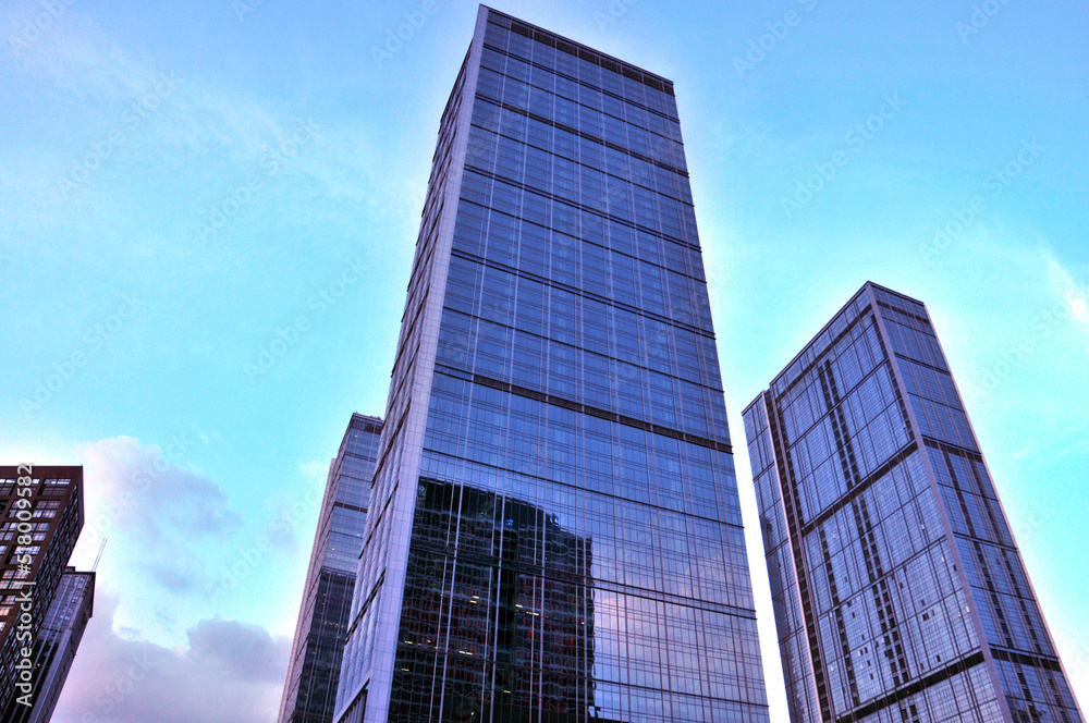 modern office buildings