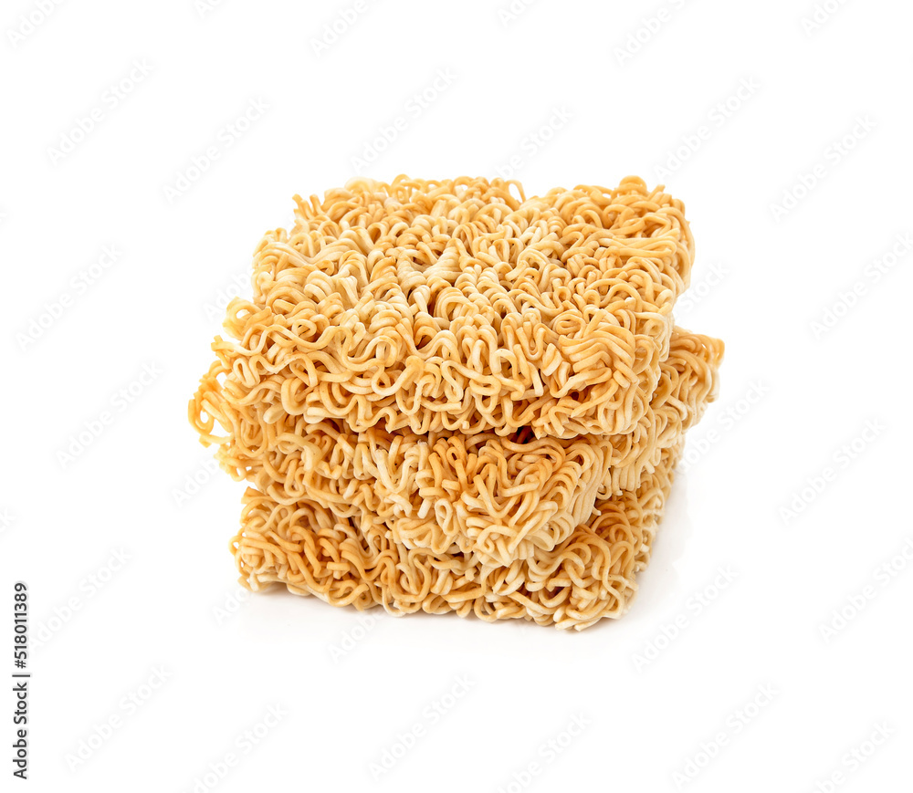 Instant noodles isolated on white background Instant noodles isolated on white background