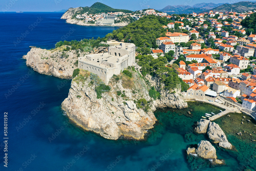 Dubrovnik aerial drone 