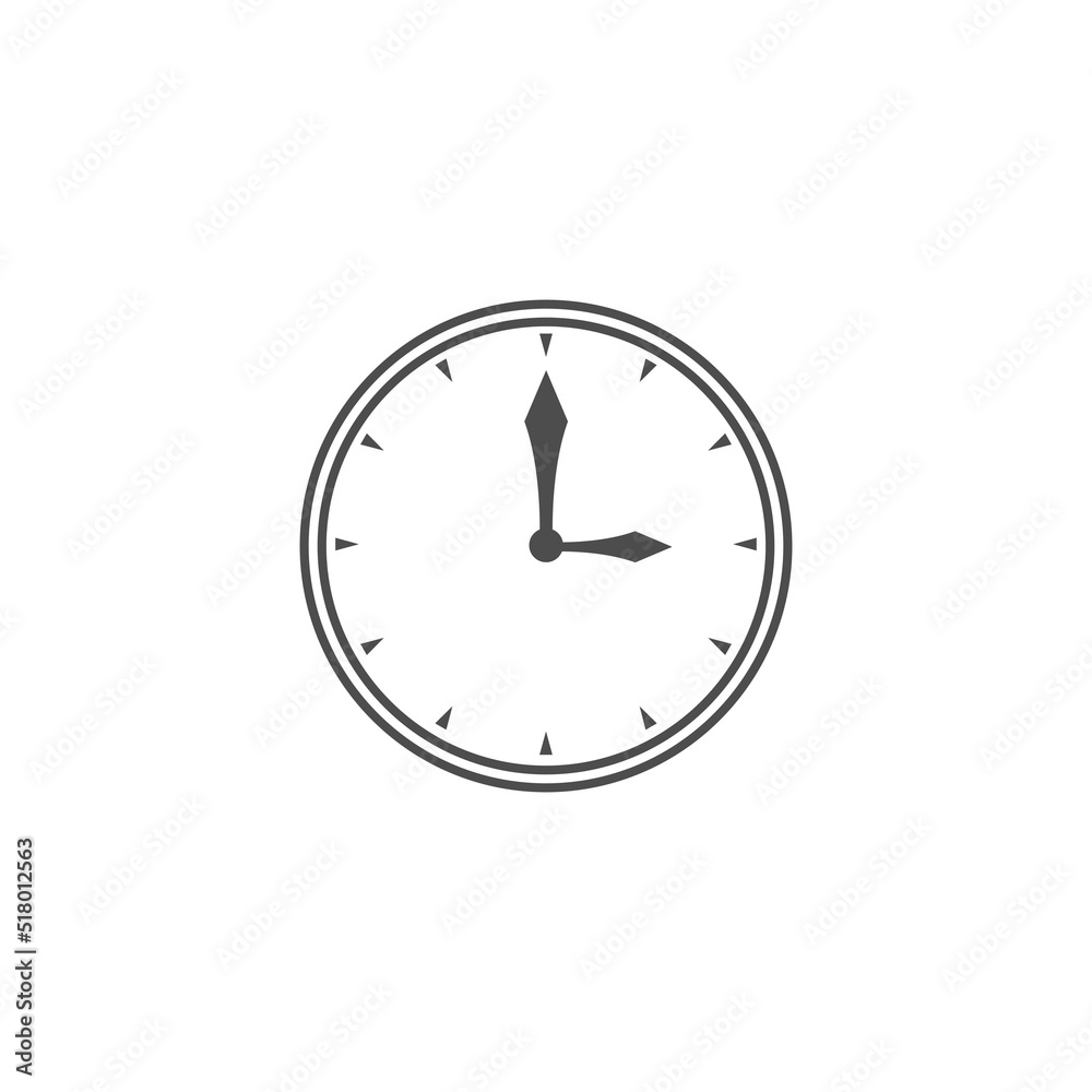 Clock icon logo design Clock icon logo design