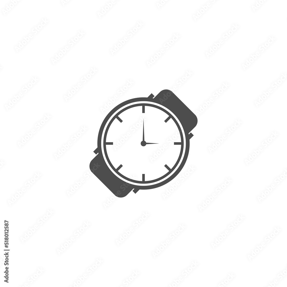 Clock icon logo design Clock icon logo design