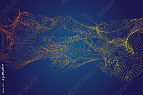 abstract blue background with waves © Alex Luzik