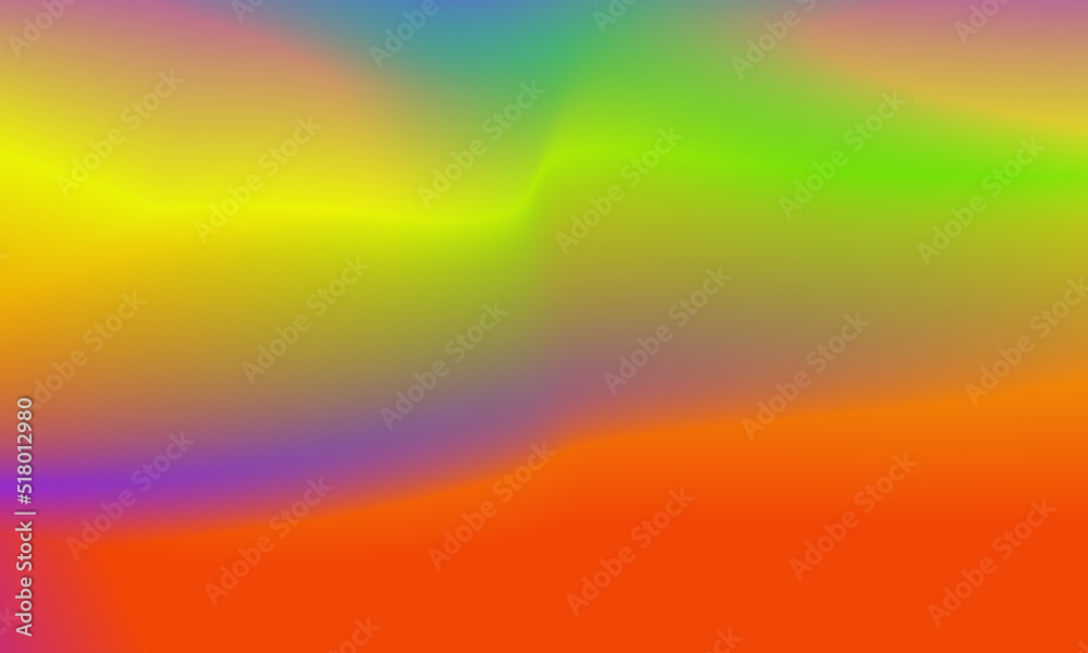 Beautiful green, yellow and red gradient background smooth and soft texture