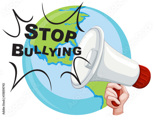Stop bullying concept vector