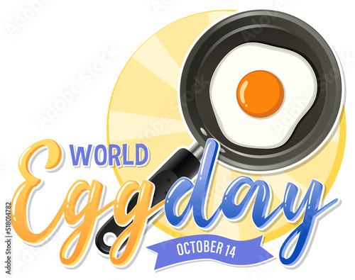 World egg day banner or logo design