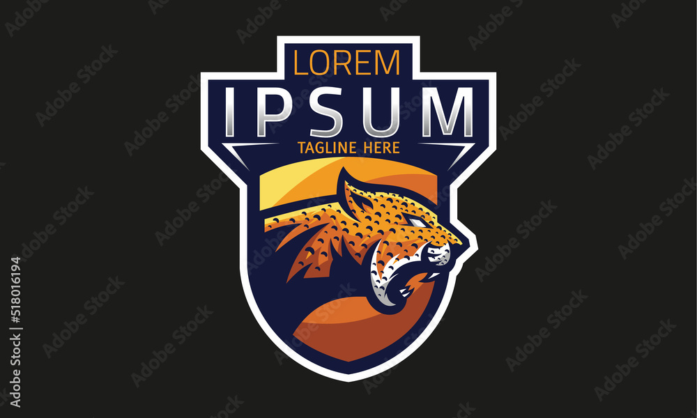 Modern Tiger Team Sports Logo Design