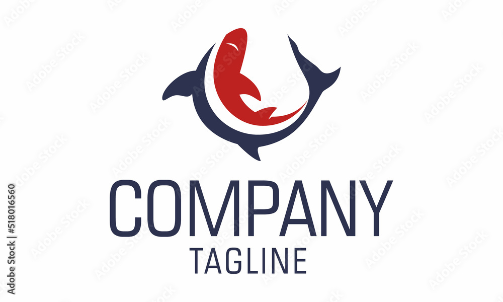Elegant Fish Logo. suitable for fishing, restaurant seafood, market shop, business store, aquatic mascot and environment icon Elegant Fish Logo. suitable for fishing, restaurant seafood, market shop, business store, aquatic mascot and environment icon