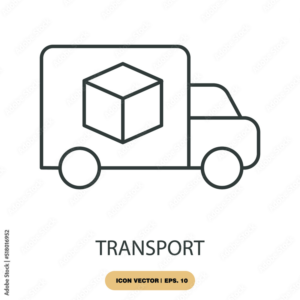 transport icons  symbol vector elements for infographic web