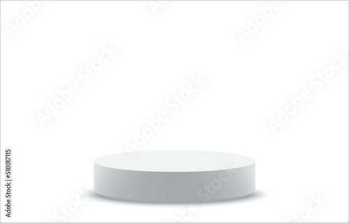 Vector, instead of placing a white studio background merchandise display, displays products with copy space for displaying your content design. Banner for advertising products on the website.