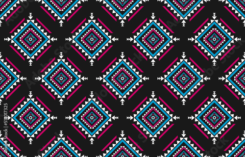 Fabric ethnic tribal background. Geometric ethnic oriental seamless pattern traditional. Design for wallpaper, illustration, fabric, clothing, carpet, textile, batik, embroidery.