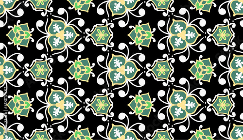 Geometric ethnic oriental pattern traditional Design for background,carpet,wallpaper,clothing,wrapping,Batik,fabric,Vector illustration.embroidery style.